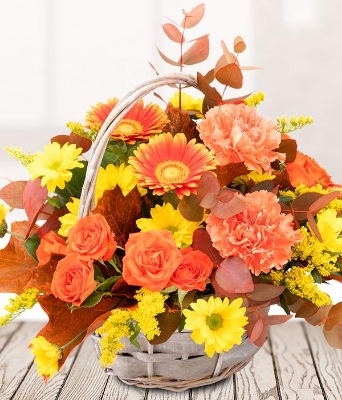 Rustic Autumn Basket